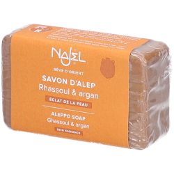 Najel Aleppo-Seife mit Rhassoul und Argan