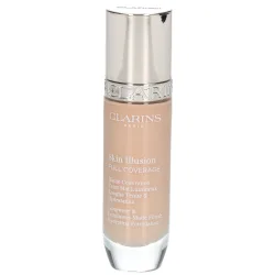Clarins - Skin Illusion Full Coverage - Foundation mit hoher Deckkraft & mattem Finish für das Gesicht, 30 ml