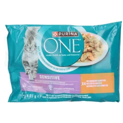 Purina ONE Sensitive Huhn & Karotten 4x85g