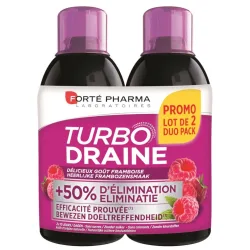 Forté Pharma TurboDraine Himbeer-Geschmack Doppelpack