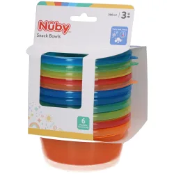 Nûby 6 Schälchen mit Deckel 300 ml