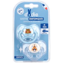 dodie® 2 Silikonschnuller +6 Monate (Farbe nicht wählbar)