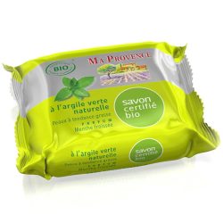 Ma Provence® Bioseife mit natürlichem grünen Ton und zerknittertem Minzenduft