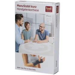 Bort ManuStabil Handgelenk kurz, Grösse L, rechts, schwarz (1 Stk)
