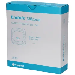 Biatain Silicone Schaumverband 12.5x12.5cm selbstklebend (10 Stk)