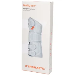 SPORLASTIC Manu Hit, Grösse S, 15-17cm, links, platinum (1 Stk)