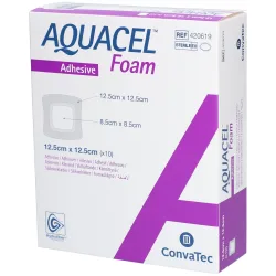 ConvaTec AQUACEL Foam adhäsiv 12.5x12.5cm (10 Stk)