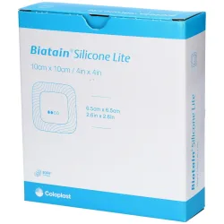 Biatain Silicone Lite Schaumverband 10x10cm (10 Stk)