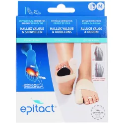 epitact flexible Doppelschutz Korrekturbandage Hallux valgus Tag Grösse M Rechts (1 Stk)