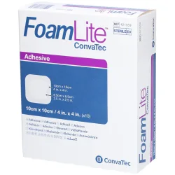 ConvaTec Foam Lite dünner Schaumverband, 10x10cm (10 Stk)