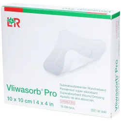 Vliwasorb Pro Wundverband 10x10cm (10 Stk)