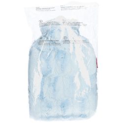 FROSCH Wärmflasche PVC, 1.8 Liter, Hochflorbezug grau (1 Stk)
