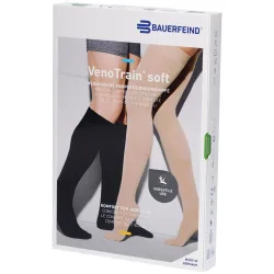 VenoTrain soft AD KKL2 Grösse L n/l gFs schwarz Noppen 3cm (1 Paar)
