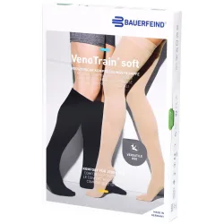 VenoTrain soft AD KKL2, Grösse M, p/l oFs schwarz Noppen 3cm (1 Paar)