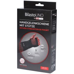 Bilasto Uno Handgelenkschiene S-XL links mit Stütze und Velcro (1 Stück)