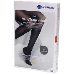 VenoTrain micro AG KKL2 Grösse S p/l gFs schwarz MikroNoppe (1 Paar)