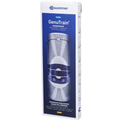 GenuTrain Aktivbandage mit Silikonrand Grösse 5 titan (1 Stk)