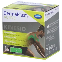 DermaPlast ACTIVE Kinesiotape, 5cmx5m, grün (1 Stk)