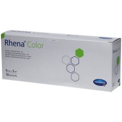Rhena Color Elastische Binde 6cmx5m rot offen (10 Stk)