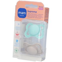Mam - Schnuller, Zufallsauswahl,  Supreme Duo, 0-6M, Multicolor