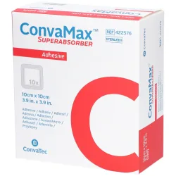 ConvaMax Superabsorber, 10x10cm, adhäsiv (10 Stk)