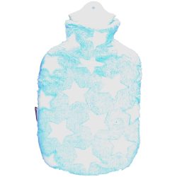 Sänger 2 Liter Wärmflasche mit Plüschbezug Sternenhimmel blau (1 Stk)