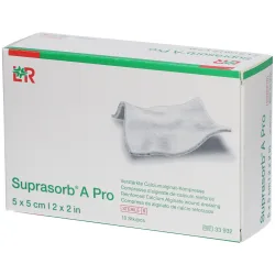 Suprasorb A Pro Calciumalginat-Kompresse, 5x5cm (10 Stk)