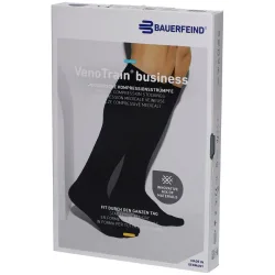 VenoTrain business Kompressionsstrümpfe geschlossen, marineblau, Schuhgrösse 41-49, Umfang 60-67cm (1 Paar)