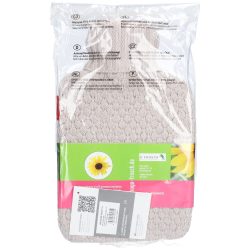 FROSCH Wärmflasche PVC Plant, 1.8 Liter Bio Strickbezug Sand (1 Stk)