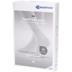 Bauerfeind VenoTrain Pure AD Ccl2 S n/l Kniestrümpfe mit offenem Fuß, beige