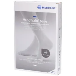 Bauerfeind VenoTrain Pure AD Ccl2 L n/l Kniestrümpfe mit offenem Fuß, beige