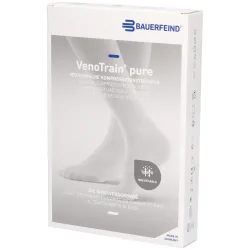 Bauerfeind VenoTrain Pure AD Ccl2 M n/l Kniestrümpfe mit offenem Fuß, schwarz