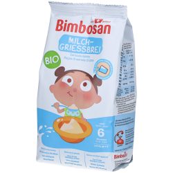 Bimbosan Milchgriess Bio - Ab 6 Monaten, mit Schweizer Milch