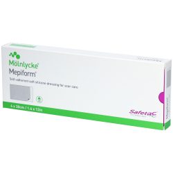 Mepiform Selbshaftend Verband zur Reduzierung von Narben, 4x30cm (5 Stk)