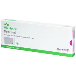 Mepiform Selbshaftend Verband zur Reduzierung von Narben, 4x30cm (5 Stk)
