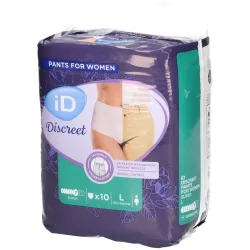 iD Inkontinenz-Slip, super, Discreet Pants Women, Größe: L
