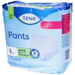 TENA Pants Discreet, Grösse L, Hüftumfang 95-125cm (10 Stk)