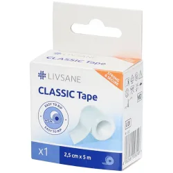 Livsane Classic Tape: Medizinisches Klebeband 2,5 cm x 5 m