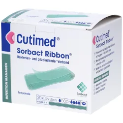 Cutimed Sorbact Ribbon Tamponaden, 2x50cm (20 Stk)