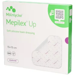 Mepilex Up Silikon-Schaumverband, 15x15cm (5 Stk)