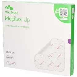 Mepilex Up Silikon-Schaumverband, 20x20cm (5 Stk)