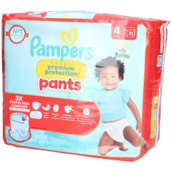 Pampers Premium Protection Pants, Grösse 4, 9-15kg, Maxi, Sparpack (31 Stk)
