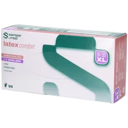 sempermed Latex Comfort Untersuchungshandschuhe, Grösse XL, steril, Handumfang 23-25cm (90 Stk)