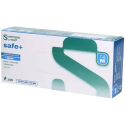 sempermed safe+ Nitril-Untersuchungshandschuh, Grösse M, steril, Handumfang 18-20cm (100 Stk)