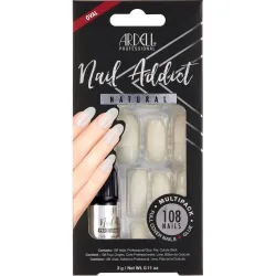 Ardell - Künstliche Fingernägel, Nail Addict Natural OvalMultipack, Set, Weiss