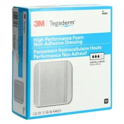 3M Tegaderm non-adhäsive High Performance Schaumkompresse, 10x10cm (10 Stk)