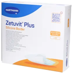 Hartmann Zetuvit® Plus Silicone Border ? Hydrokolloid-Wundauflagen 20 x 20 cm