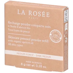 La Rosée - Recharge Poudre De Teint Compacte, 8  g,  médium foncée