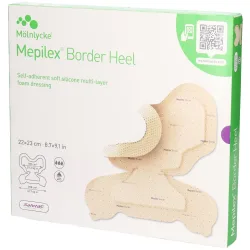 Mepilex Border Heel Schaumverband, 22x23cm (6 Stk)