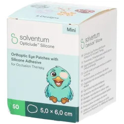 Solventum Opticlude Mini 5x6 cm Silicon Augenpflaster Boys 50 Stück